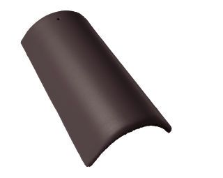 Braas Dachstein MATT Dunkelbraun Firststein mit Klammer