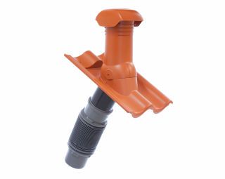 Braas Harzer 7 BIG Klass./Ziegelrot DuroVent Bausatz DN125 Rot