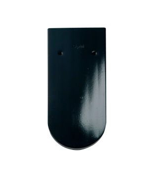 Braas Opal Turmbiber Tiefschwarz 13,5/28cm Rundschnitt 1/1 gelocht