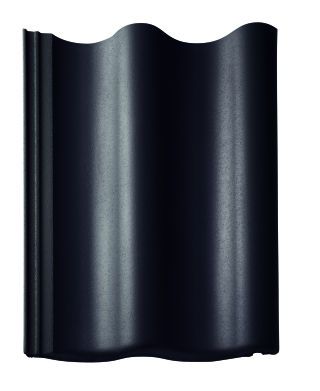 Braas Harzer Pfanne 7(BIG) StarMATT Tiefschwarz Ganzer Normalstein 1/1