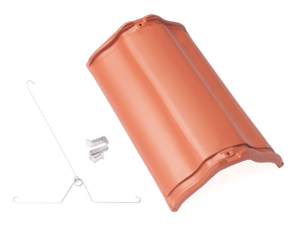 Braas Dachziegel Sattelfirst (O) Firstausgleichziegel Braas Dachziegel Sattelfirst (O) Firstausgleichziegel