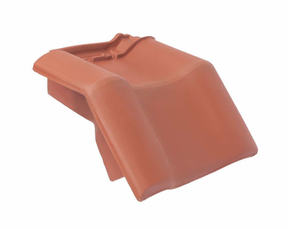 Braas Rubin 9V Kastanie Mansard-Ortgangziegel links