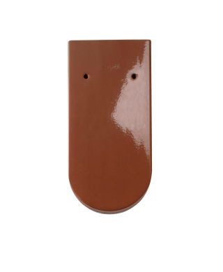 Braas Opal Turmbiber Herbstrot 13,5/28cm Rundschnitt 1/1 gelocht