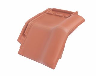 Braas Rubin 9V Anthrazit Mansard-Ortgangziegel rechts