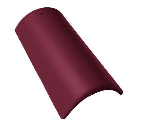 Braas Dachstein MATT Bordeaux Firststein mit Klammer