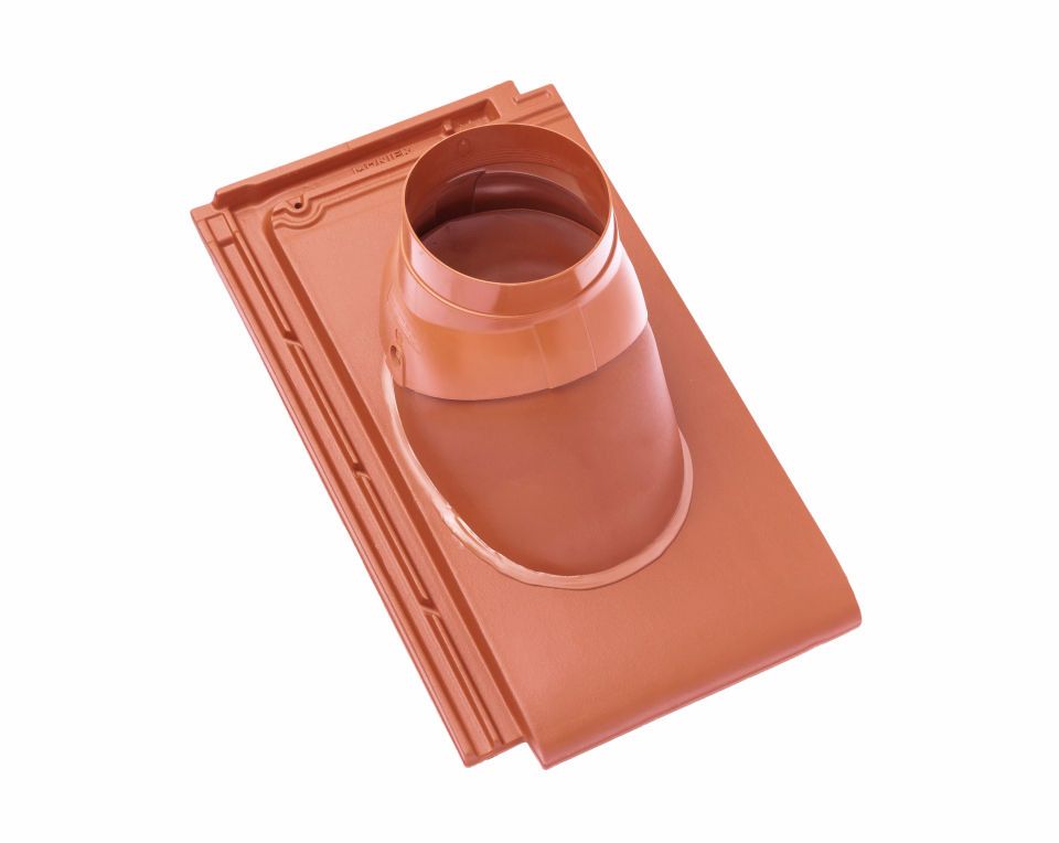 Braas Turmalin Glattziegel  Abgasrohrdurchgang