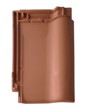 Braas Rubin 9V Naturrot Ganzer Flächenziegel 1/1 (Obergr.hain)