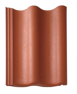 Braas Harzer Pfanne 7(BIG)ClassMATT Klassisch-Rot Ganzer Normalstein 1/1
