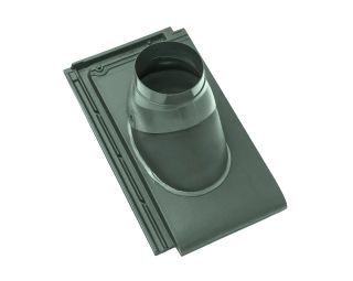 Braas Turmalin Kieselgrau TonAbgasrohrdurchgang-kpl bis 128mm