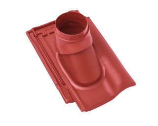 Braas Rubin 13V(H) Flachdachziegel Abgasrohrdurchgang