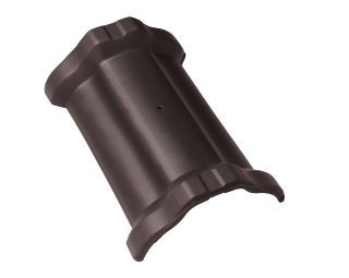 Braas Sattelfirst(O) MN-Dunkelbraun Firstausgleich mit Doppelmuffe Obergr.