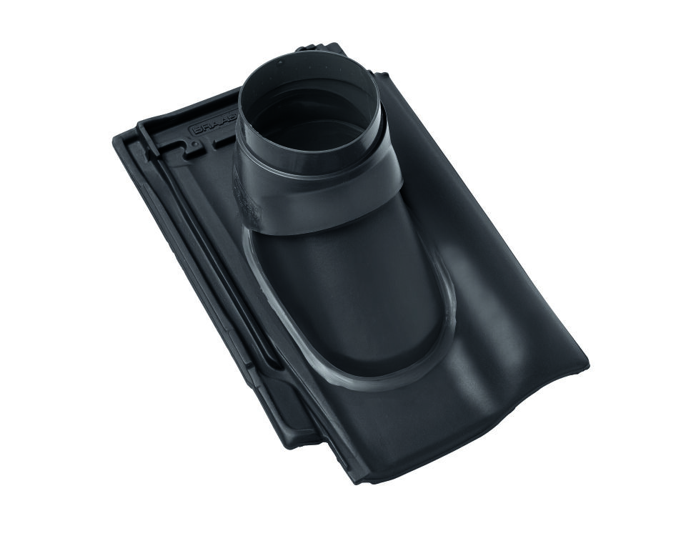 Braas Rubin 13V(H) MN-Anthrazit TonAbgasrohrdurchgang-kpl bis 116mm