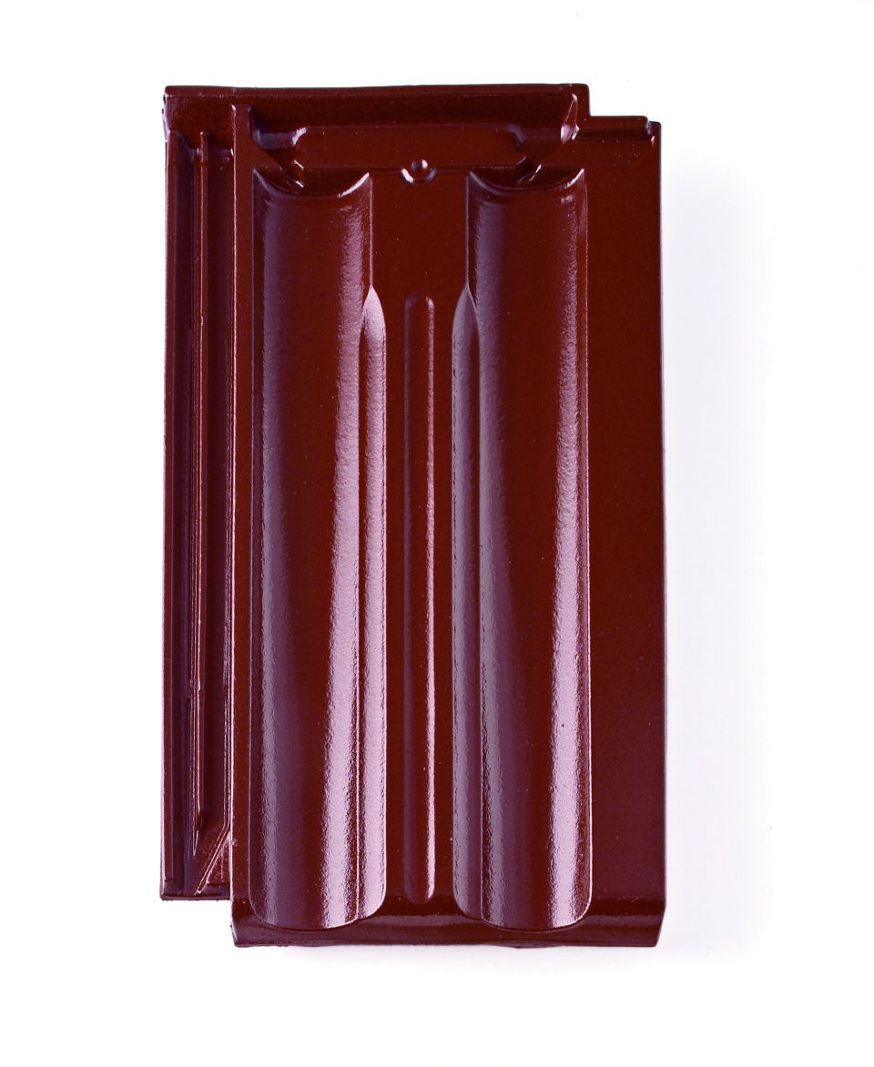 Braas Granat 11V  Doppelmuldenfalzziegel Flächenziegel