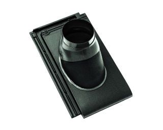 Braas Turmalin Kristallgrau TonAbgasrohrdurchgang-kpl bis 128mm