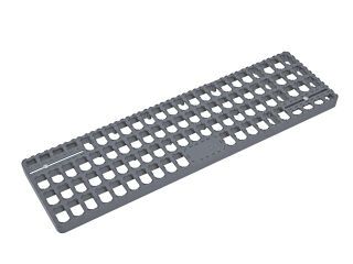 Braas Sicherheitsrost Aluminium 88 X 25 cm, anthrazit beschichtet