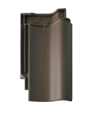 Braas Achat 14 GS(Hanseat)Dkl.braun Ganzer Flächenziegel 1/1 Geradschn.(PE)