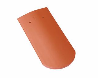 Braas Opal Standard (Segmentschnitt) Biberschwanzziegel Querwölber