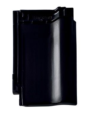 Braas Rubin 9V Tiefschwarz Flächenziegel 1/1 gelocht (Obergr.hain)