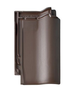 Braas Rubin 11V(P) Dunkelbraun Heisterholzer Rubin11V Flächenziegel 1/1