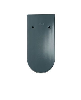 Braas Opal Turmbiber Royalgrau 13,5/28cm Rundschnitt 1/1 gelocht