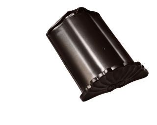 Braas Sattelfirst(O) MN-Teak Firstanfang Muschel m.Firstkla. Obergr.