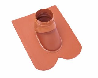Braas Opal Standard (Segmentschnitt) Biberschwanzziegel Abgasrohrdurchgang
