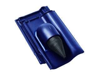 Braas Rubin 13V(O) Flachdachziegel Solar-/Kabeldurchgang