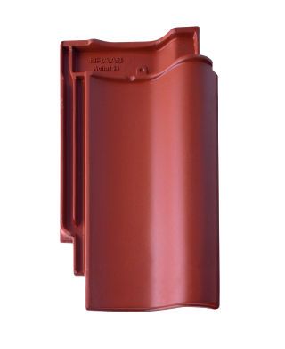 Braas Achat 14 GS(Hanseat)Kupferrot Ganzer Flächenziegel 1/1 Geradschn.(PE)