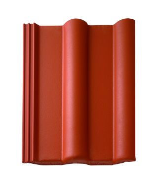 Braas Frankfurter Pf. Classic(Novo) Klassisch-Rot Ganzer Normalstein 1/1