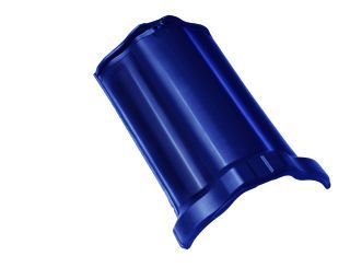 Braas Sattelfirst(O) Brillantblau Firstziegel 3/m m.Firstklammer HO+N (OG)