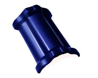 Braas Sattelfirst(O) Brillantblau Firstausgleich mit Doppelmuffe Obergr.