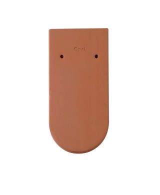 Braas Opal Turmbiber Naturrot 13,5/28cm Rundschnitt 1/1 gelocht