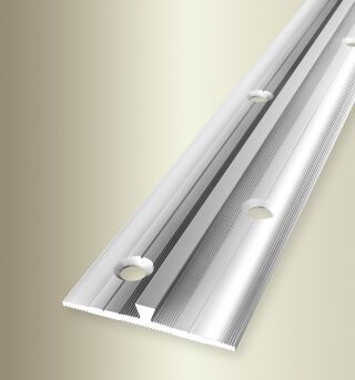 Einfassprofil 1000 mm SBS Typ 365 Aluminium poliert 3 mm versetzt versenkt gebohrt