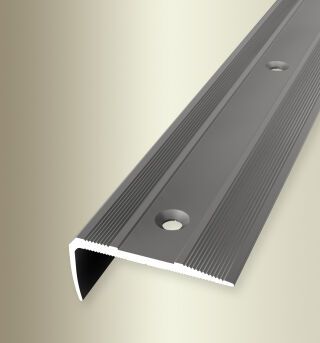 TK-Profil 1000 mm SBS Typ 711 »Reno-TK« Alu eloxiert edelstahloptik 0 - 14 mm versenkt gebohrt, für Gleitschutzeinl.