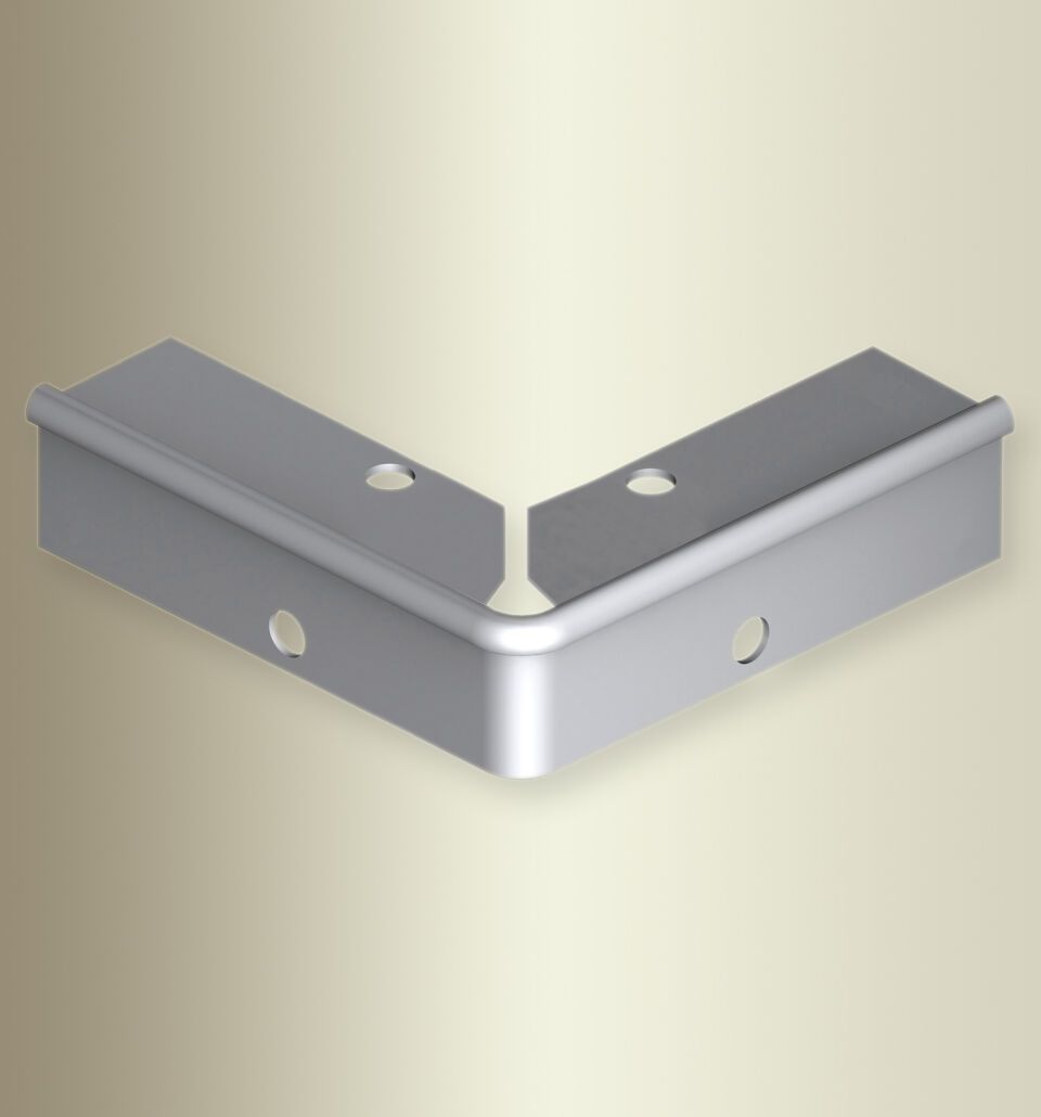 Küberit Treppenkantenprofile Fertigwinkel mit runden Ecken 871