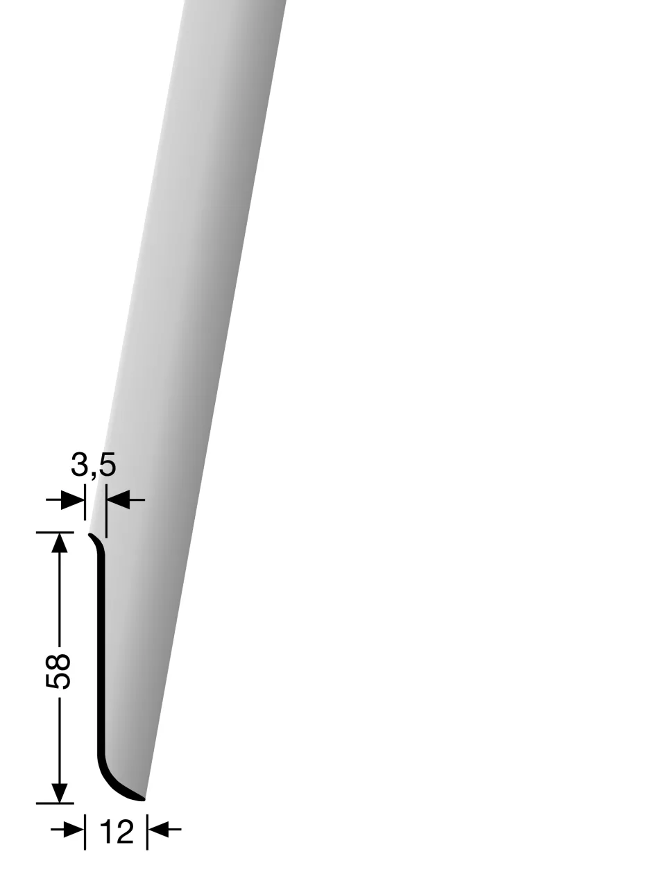 Küberit Sockelleisten 912