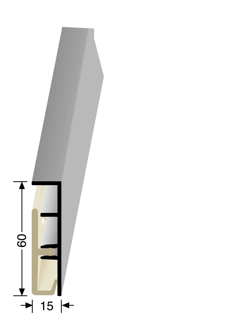 Küberit Sockelleisten 935