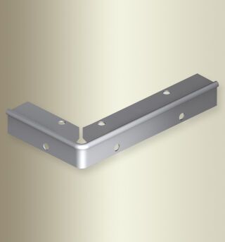 TK-Profil Fertigwinkel 1000 mm 871 EC-L Aluminium eloxiert silber 3 mm runde Ecken 90°