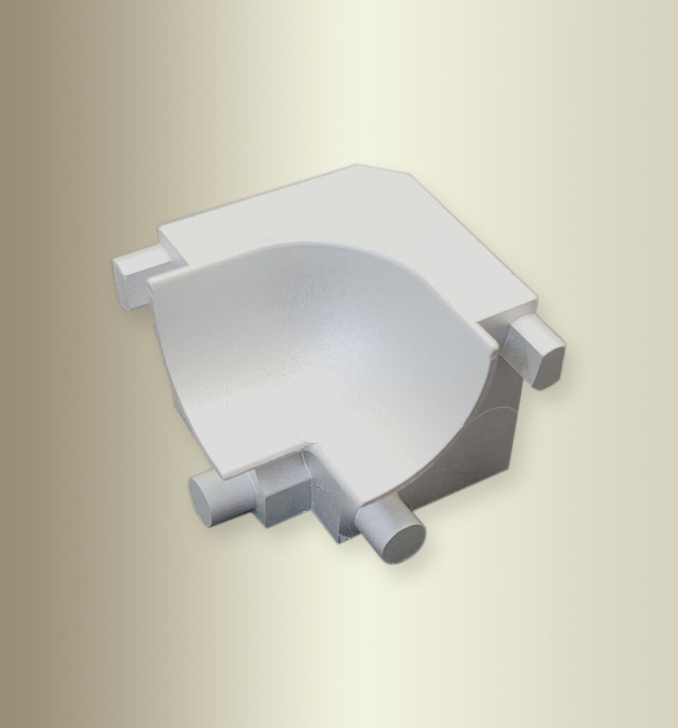 Küberit Wandkantenprofile Hohlkehlprofile 90° Innenecken CC080/CC100