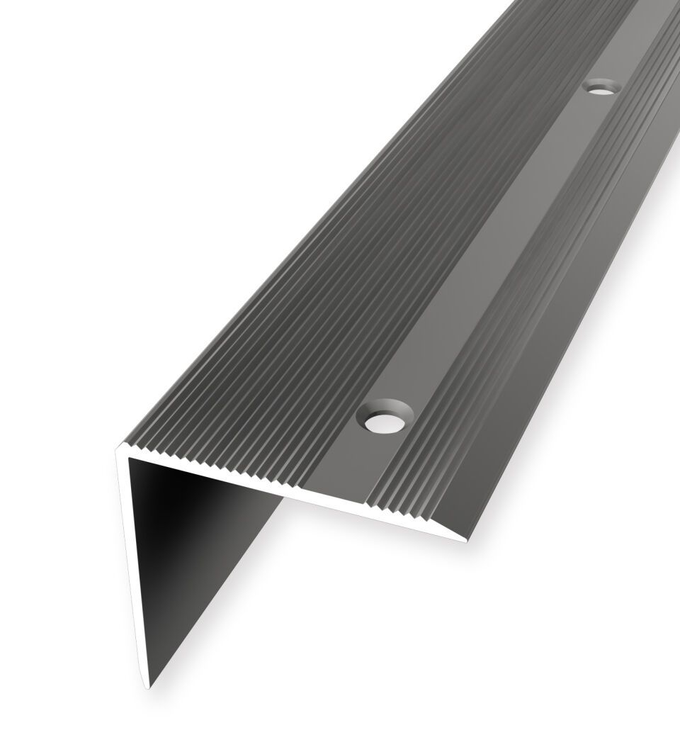 Winkelprofil 2500 mm SBS Typ 229 Alu eloxiert edelstahloptik 0 - 37 mm versenkt gebohrt