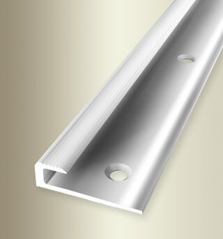 Einfassprofil 1000 mm SBS Typ 806 Aluminium poliert 5 mm versenkt gebohrt