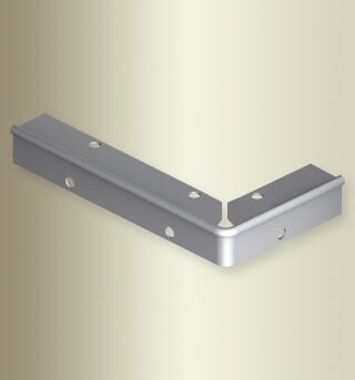 TK-Profil Fertigwinkel 300 mm 871 EC-R Aluminium eloxiert silber 3 mm runde Ecken 90°