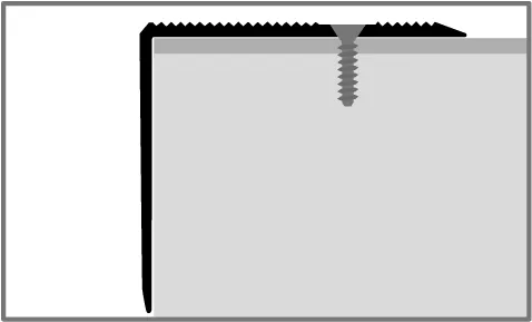 Winkelprofil 2500 mm SBS Typ 229 Alu eloxiert edelstahloptik 0 - 37 mm versenkt gebohrt