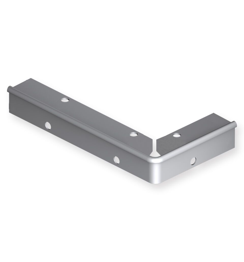 Küberit Treppenkantenprofile Fertigwinkel mit runden Ecken 871