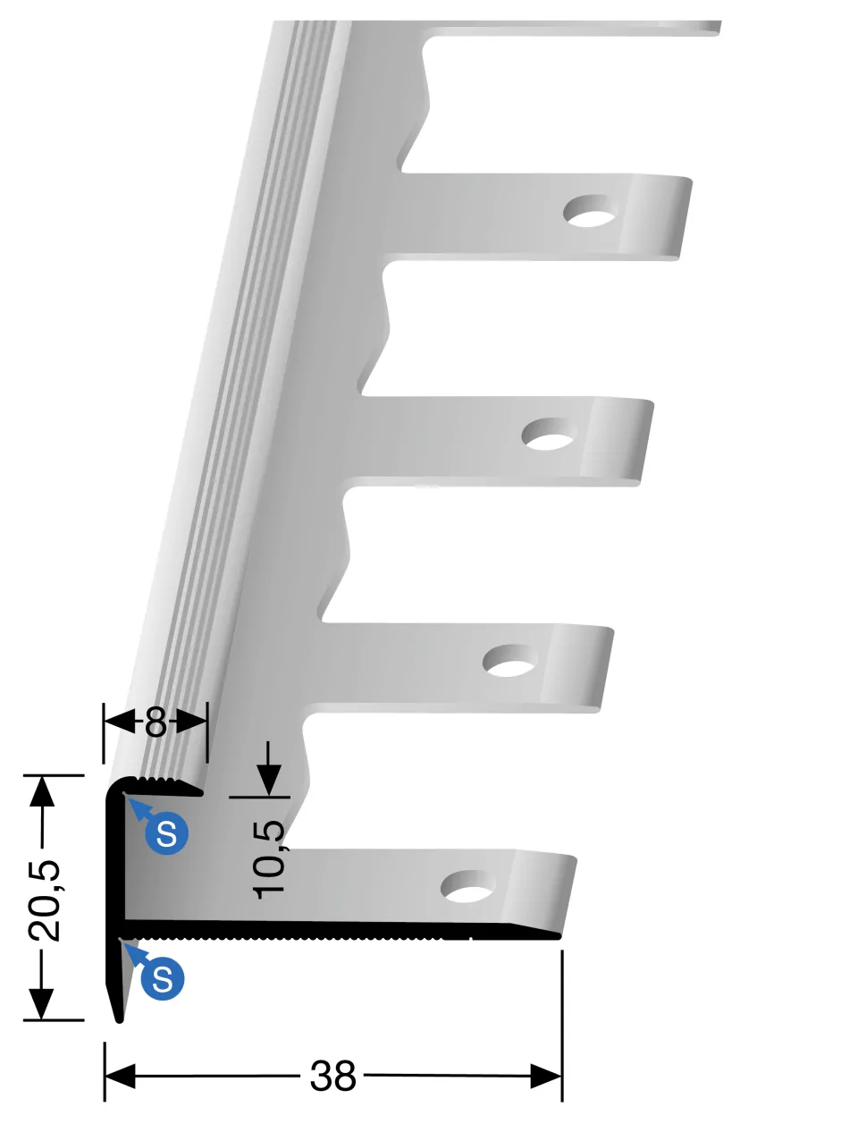 Küberit Treppenkantenprofile 811