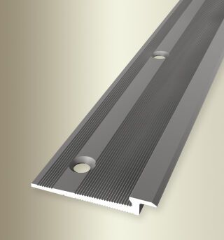 Einfassprofil 3000 mm SBS Typ 346 Aluminium eloxiert edelstahloptik 4,5 mm versenkt gebohrt