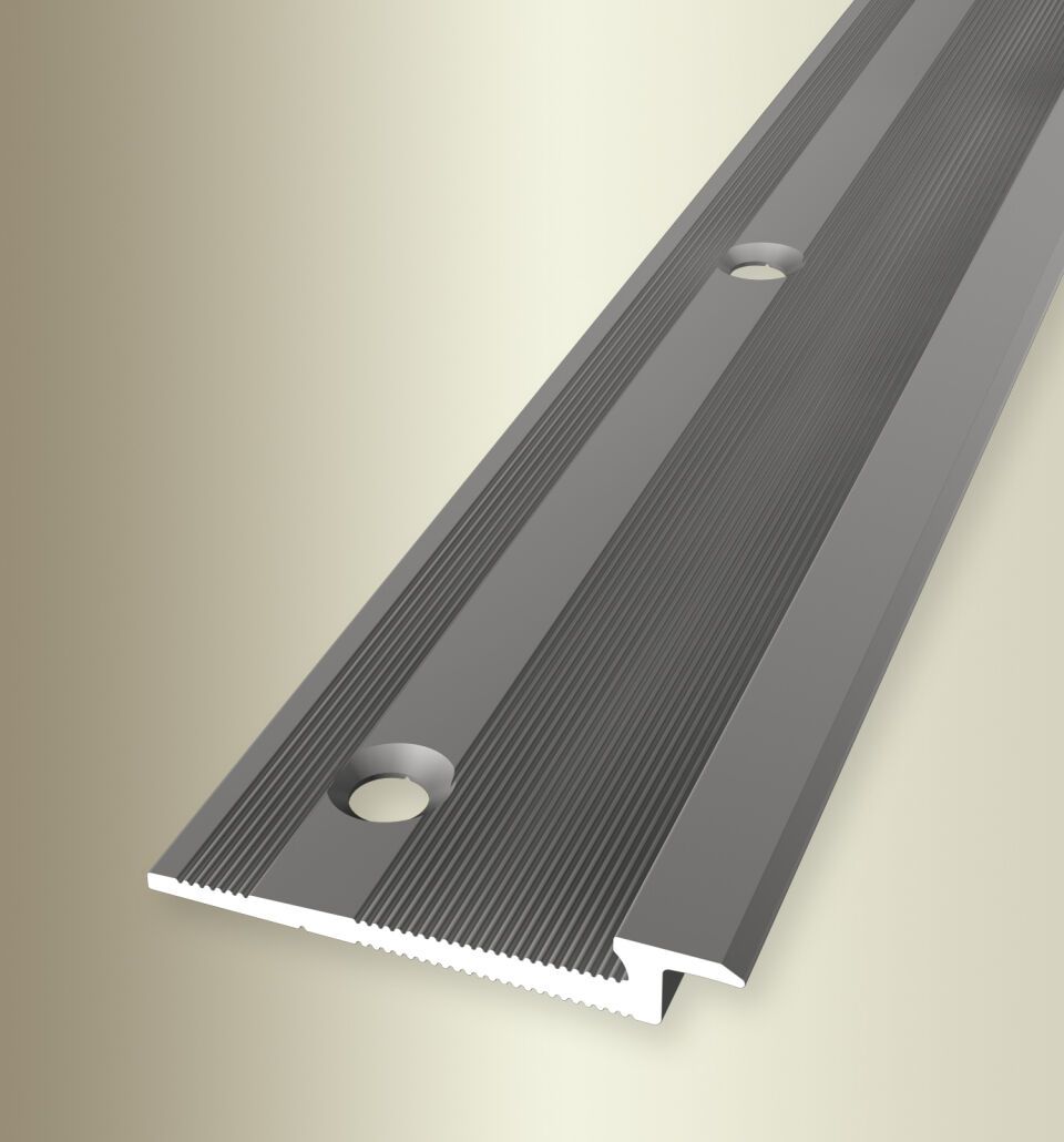 Einfassprofil 3000 mm SBS Typ 346 Aluminium eloxiert edelstahloptik 4,5 mm versenkt gebohrt