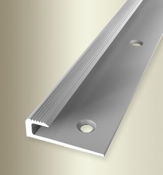 Einfassprofil 1000 mm SBS Typ 806 Aluminium eloxiert silber 5 mm versenkt gebohrt