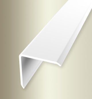 Eckschutzwinkel 2500 mm SBS Typ 273 SK Alu pulv. weiß glänzend (RAL9016) 30 mm selbstklebend