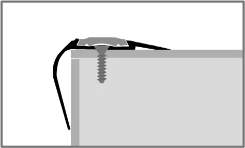 Treppenkantenpr. 2500 mm SBS Typ 707 A Aluminium eloxiert bronze 0 - 43 mm versenkt gebohrt für PVC-Einlagen